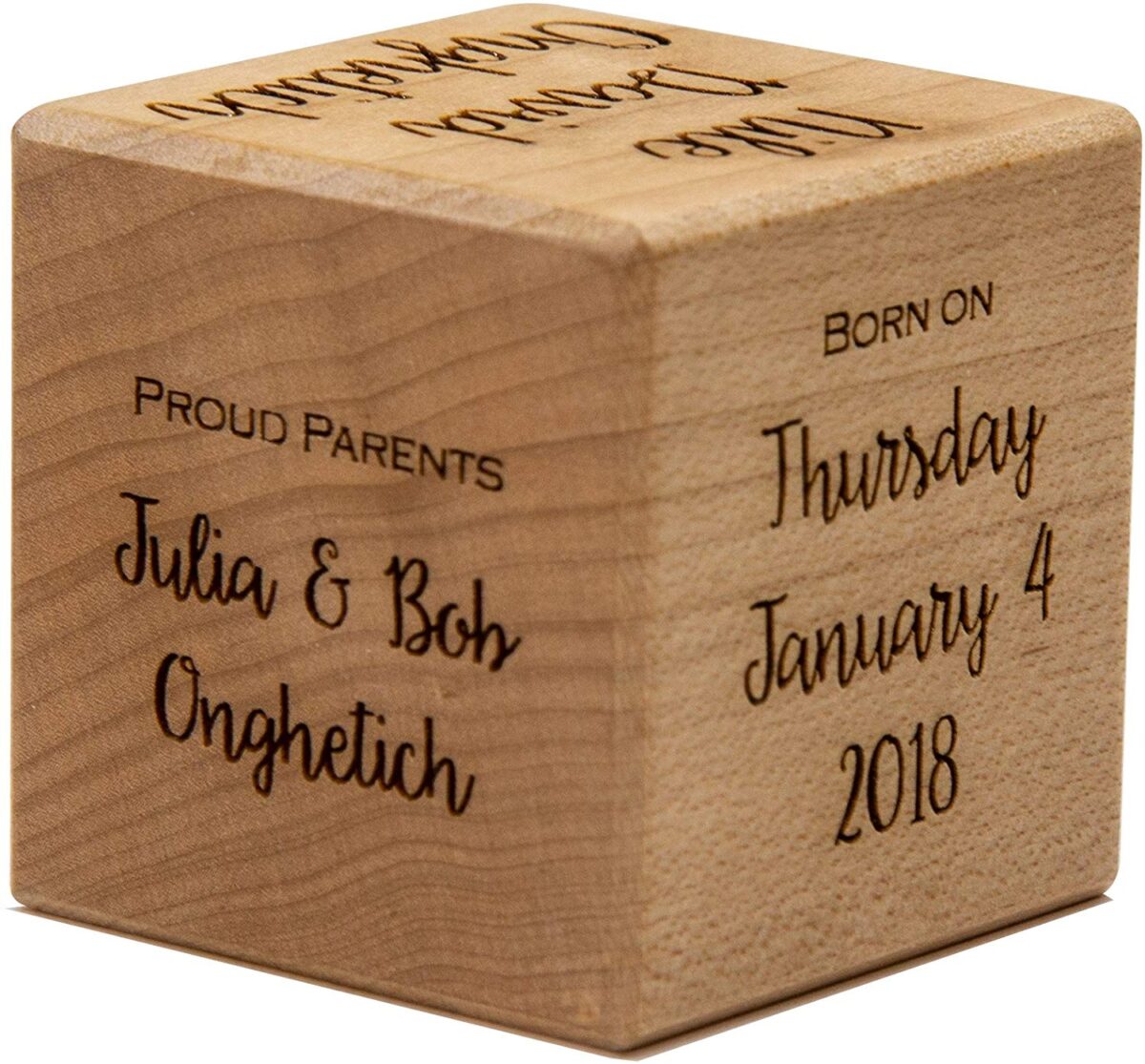 Notre Dame Wooden Birth Story Block